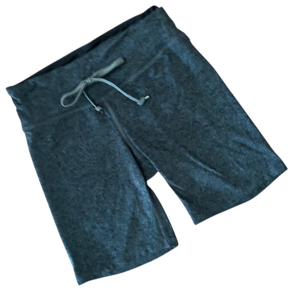 High-Rise Black Athletic Drawstring Shorts for Women